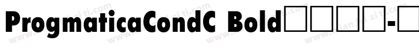ProgmaticaCondC Bold字体下载字体转换